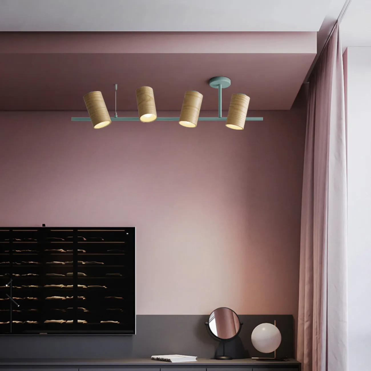 Подвесной реечный светильник BARREL от ImperiumLoft