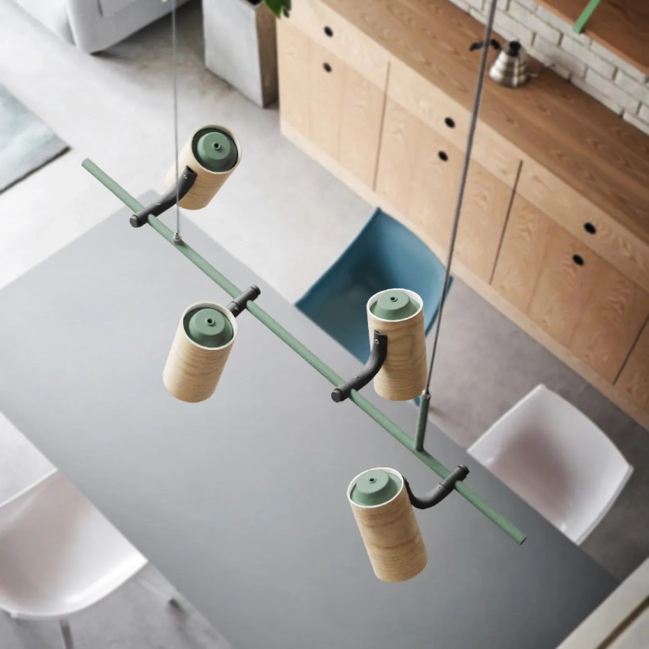 Подвесной реечный светильник BARREL от ImperiumLoft