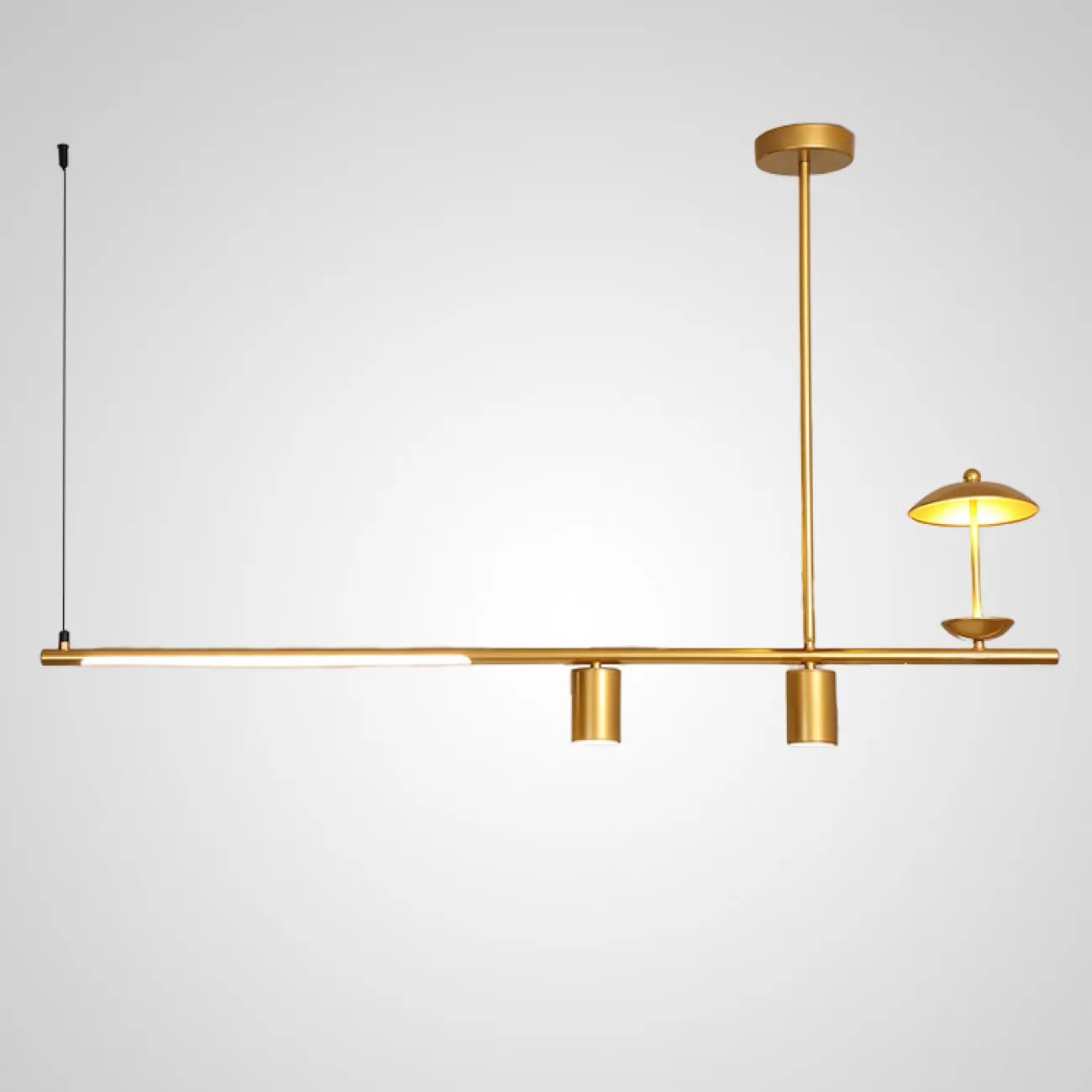 Подвесной светильник HETLEY B L2 Gold Black от ImperiumLoft