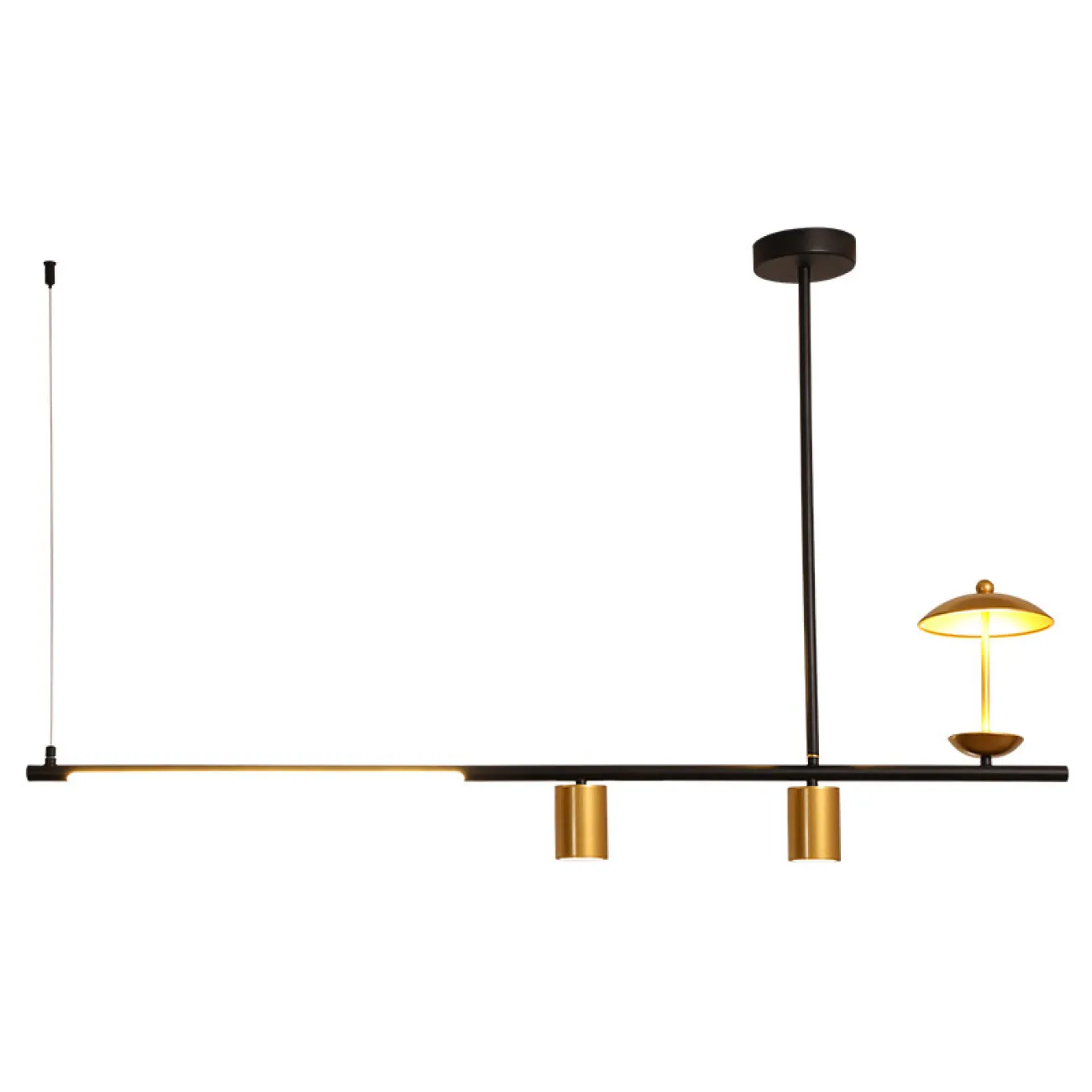 Подвесной светильник HETLEY B L2 Gold Black от ImperiumLoft