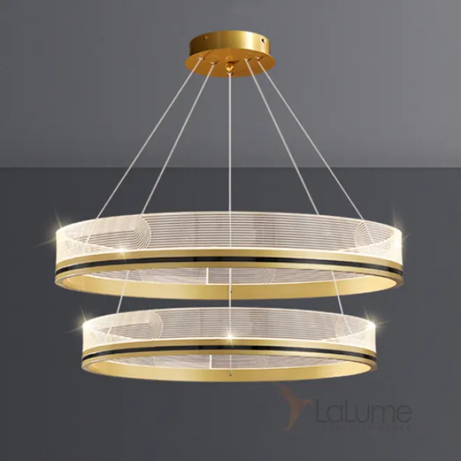 Подвесная люстра DILEMMA D80+100 Brass от ImperiumLoft