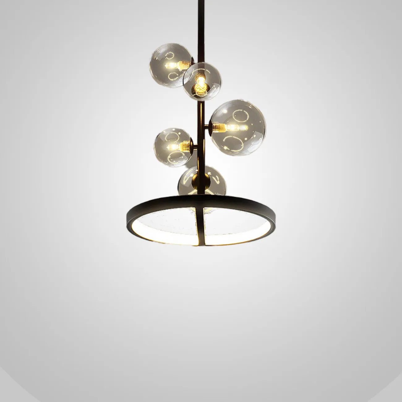 Подвесной светильник IONA B D48 black от ImperiumLoft