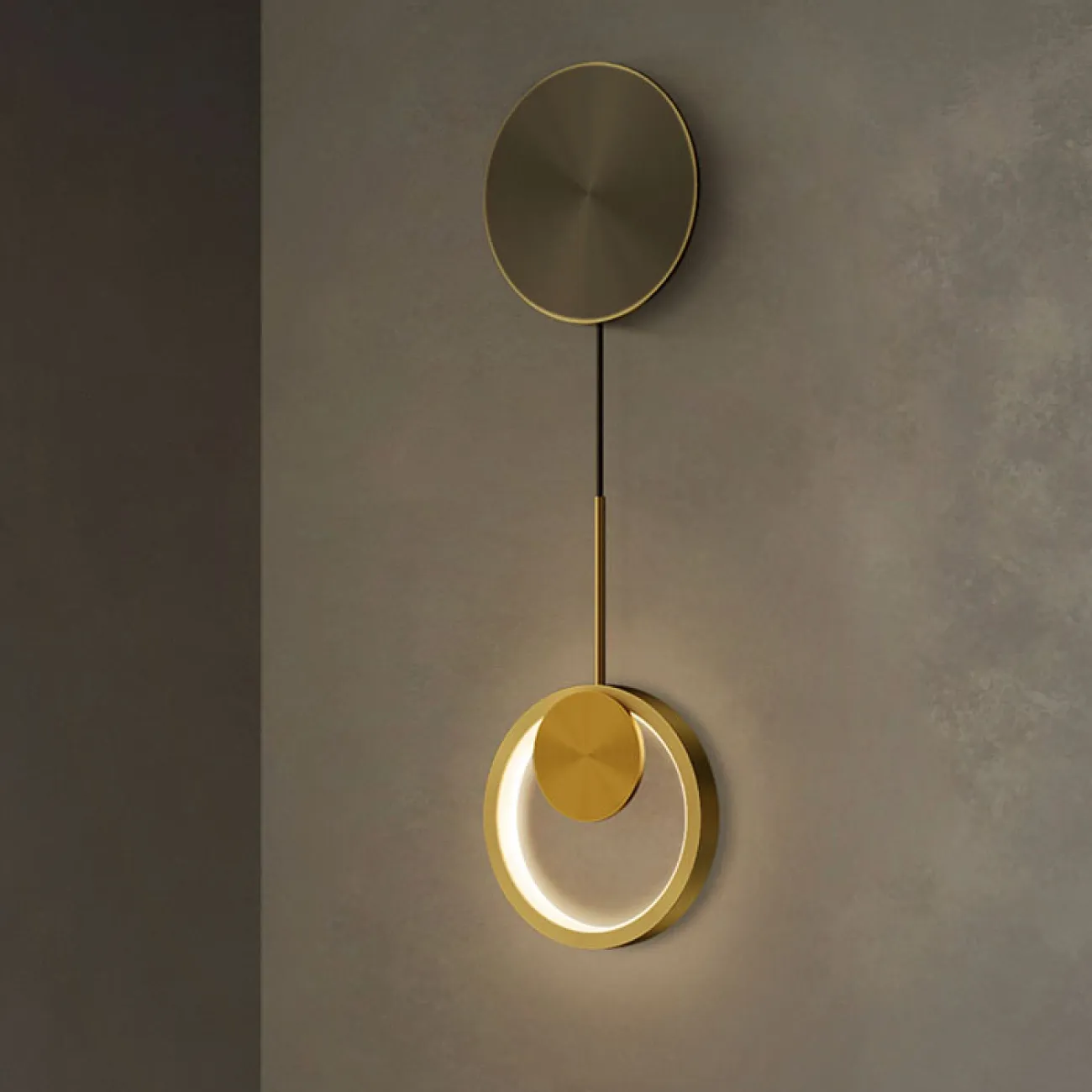 Настенный светильник RISOR BLOCK L1 Brass от ImperiumLoft