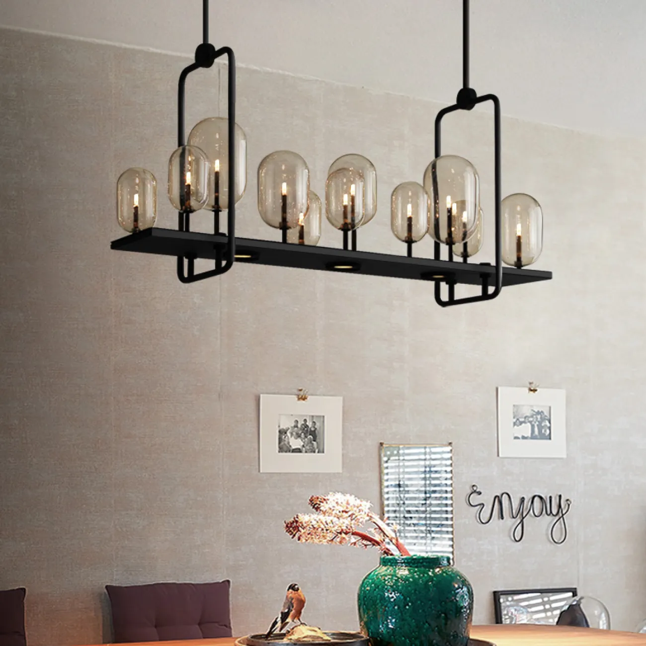 Реечная люстра CANDLE 2 L60 от ImperiumLoft