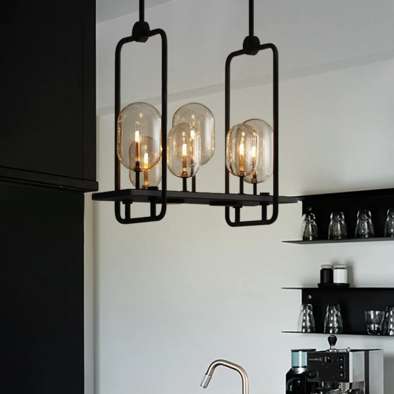 Реечная люстра CANDLE 2 L120 от ImperiumLoft