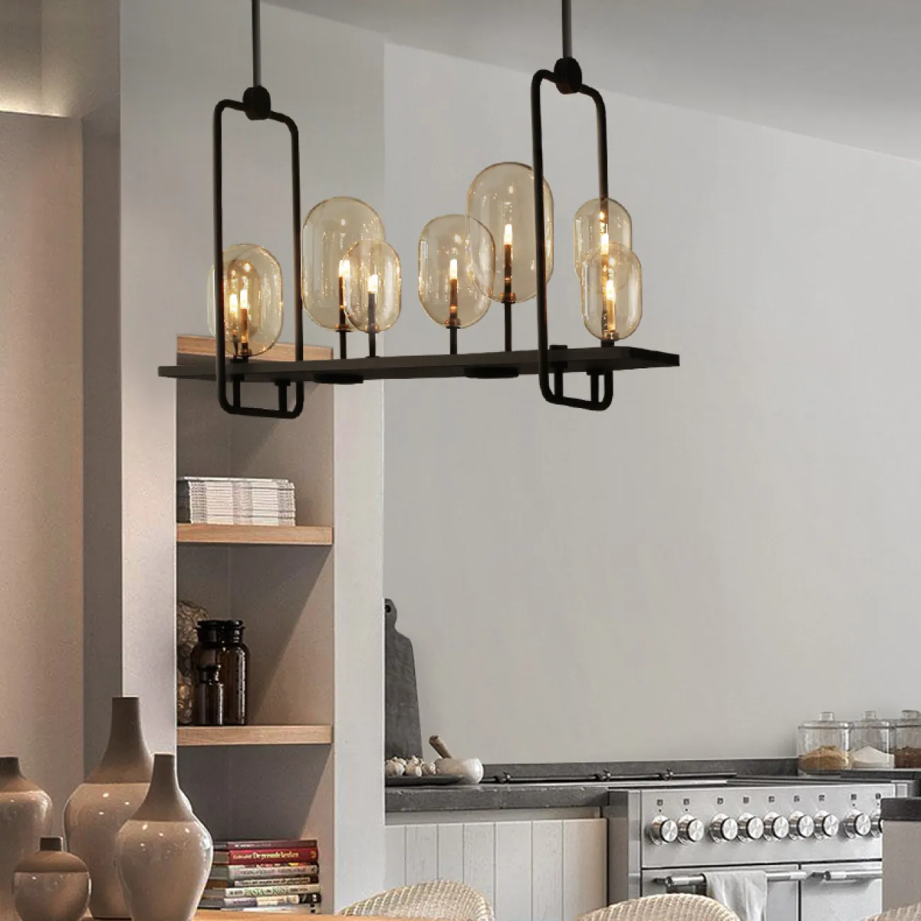 Реечная люстра CANDLE 2 L60 от ImperiumLoft