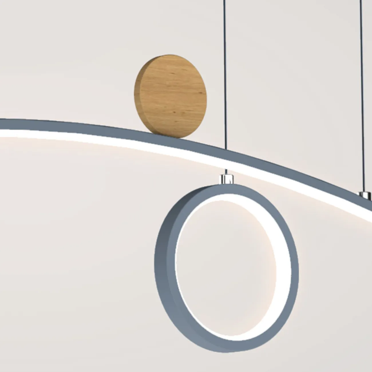 Подвесной светильник ABIGAIL LONG Gray от ImperiumLoft