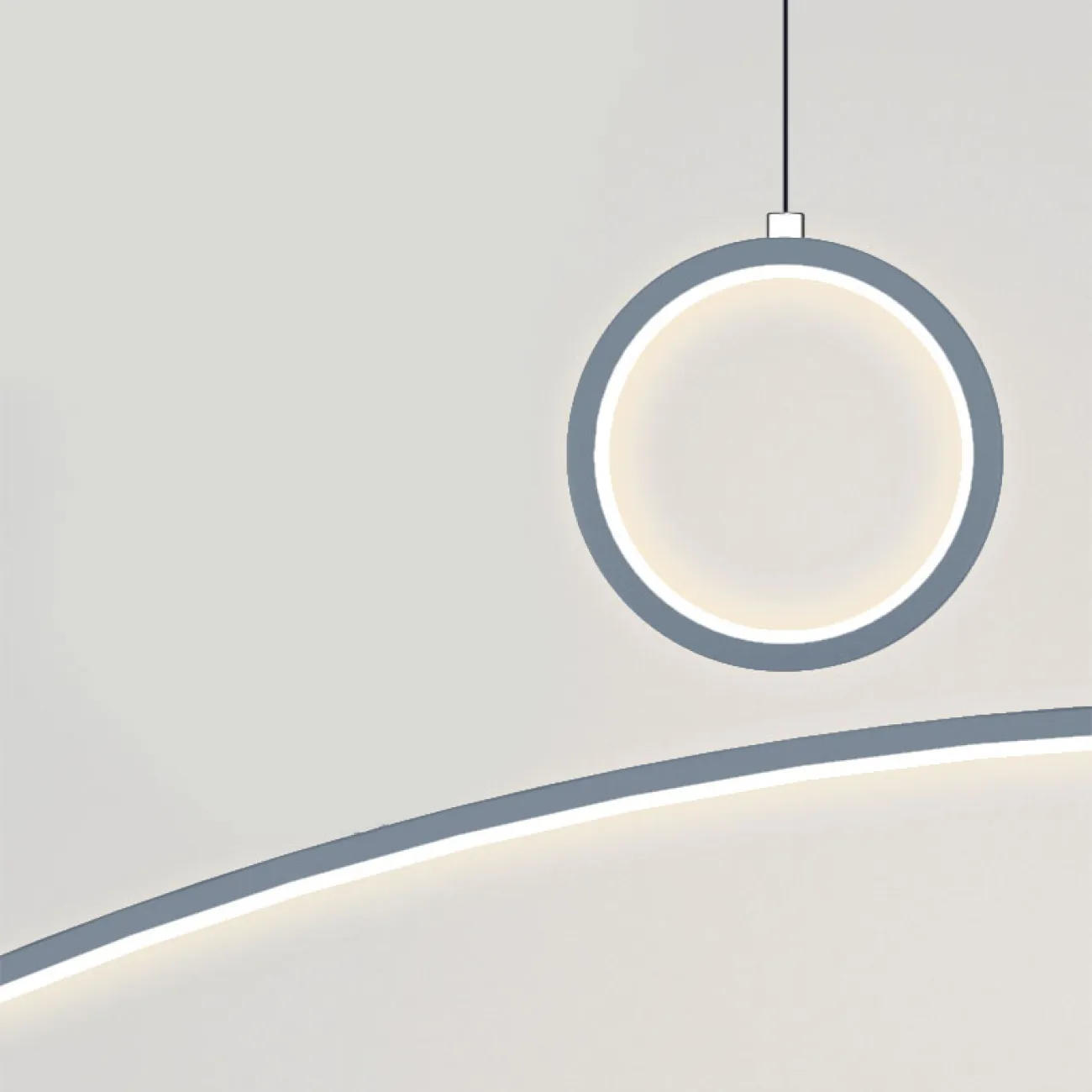 Подвесной светильник ABIGAIL LONG Gray от ImperiumLoft