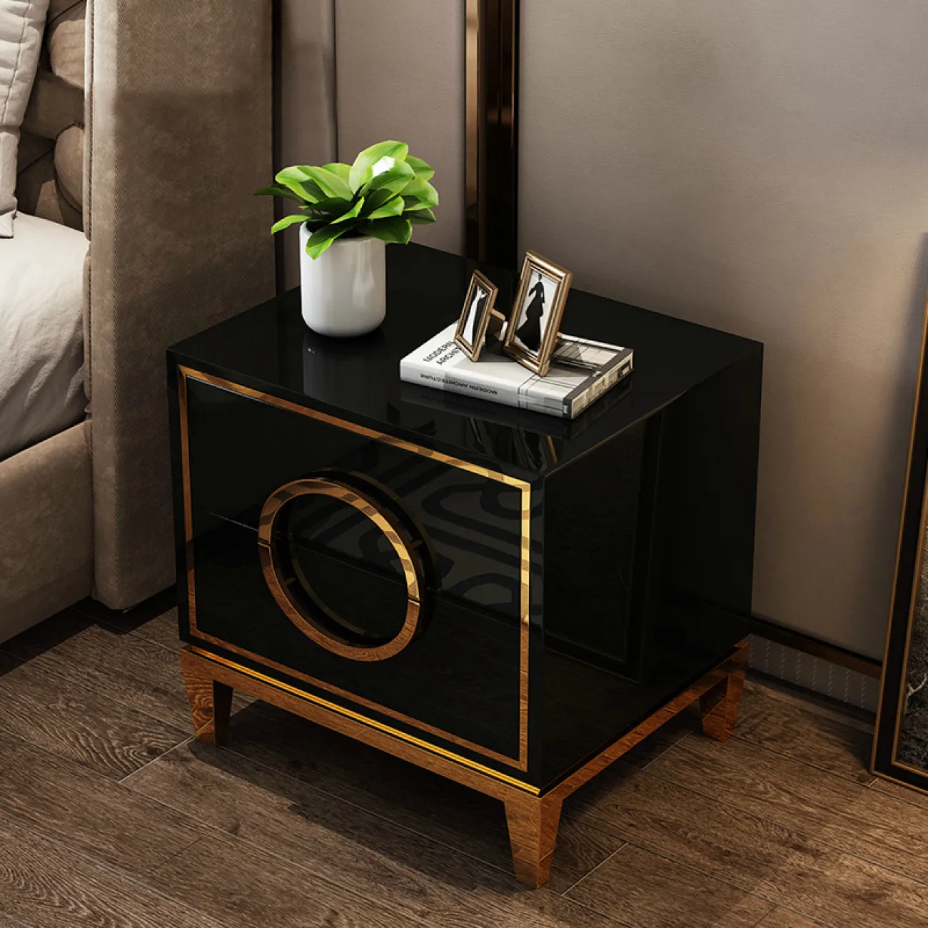 Дизайнерская прикроватная тумба LaLume-TT00106 Дизайнерская прикроватная тумба LaLume-TT00106