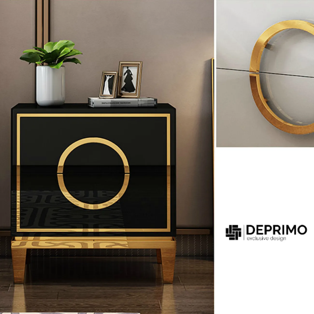 Дизайнерская прикроватная тумба LaLume-TT00106 Дизайнерская прикроватная тумба LaLume-TT00106