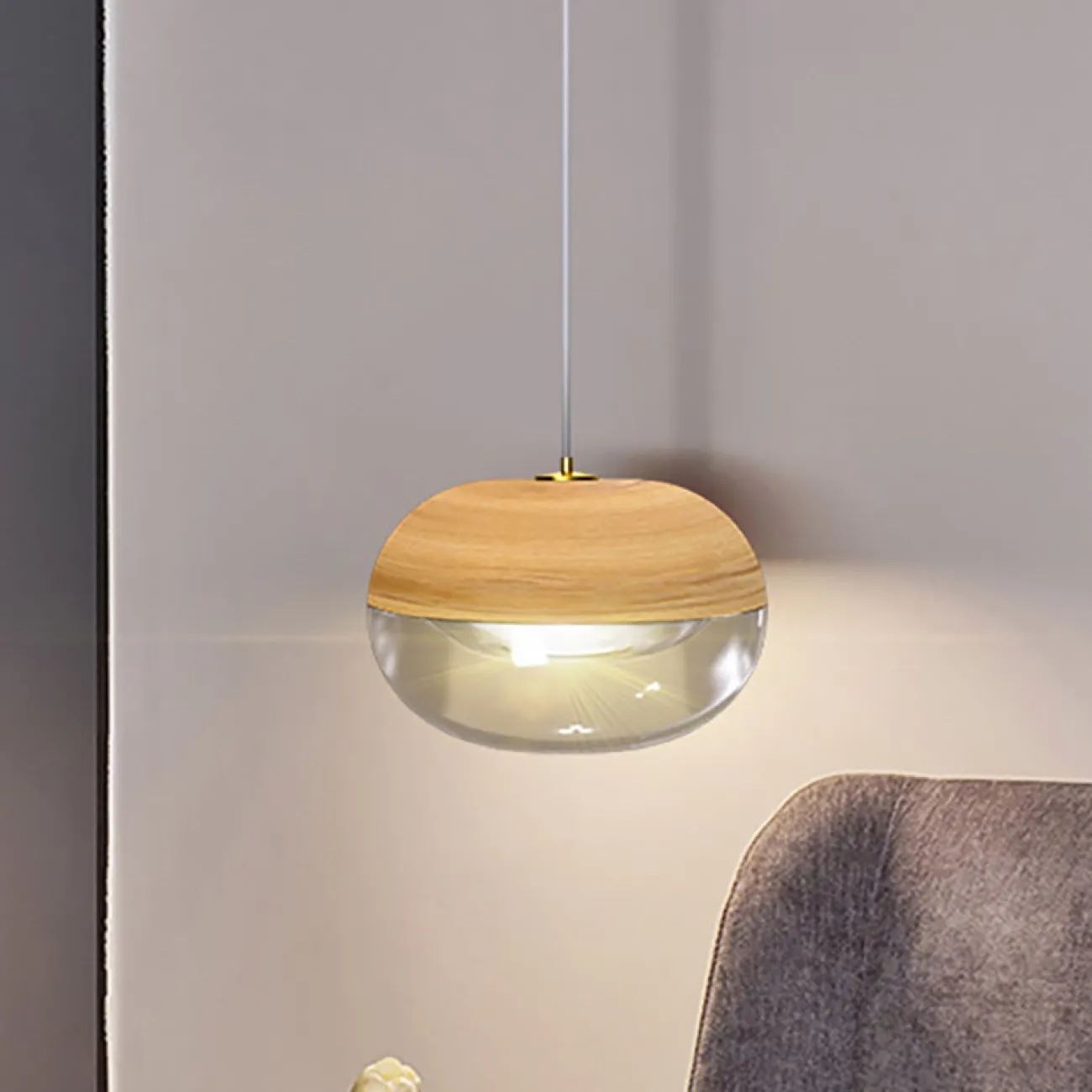 Подвесной светильник ODVEIG dark brown от ImperiumLoft