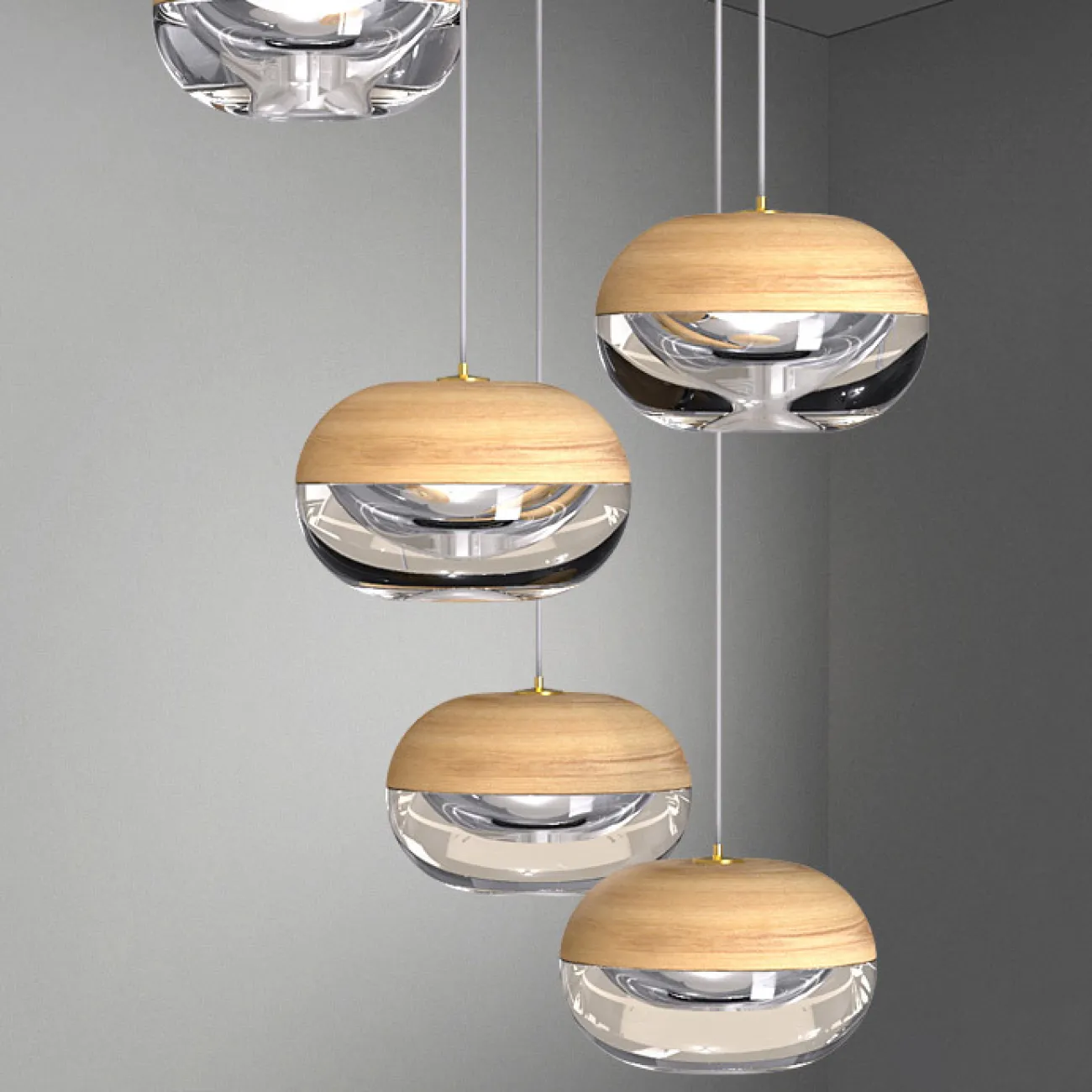 Подвесной светильник ODVEIG light brown от ImperiumLoft