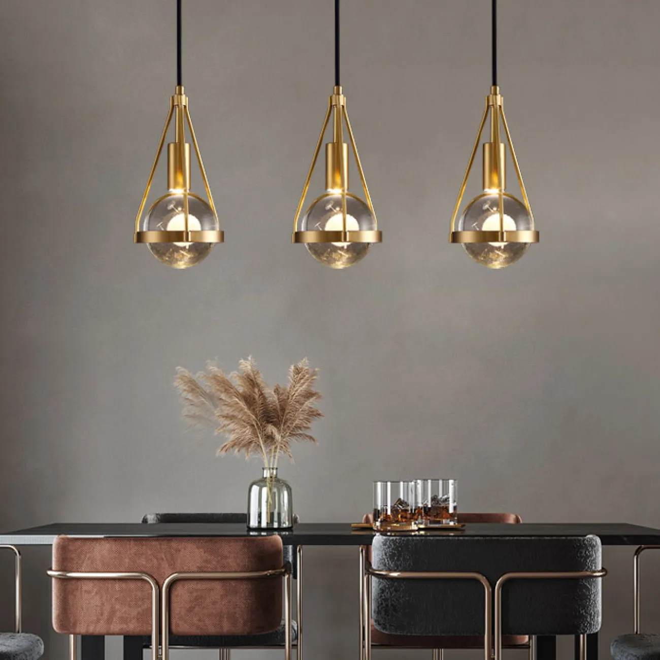 Подвесной светильник EAST brass от ImperiumLoft