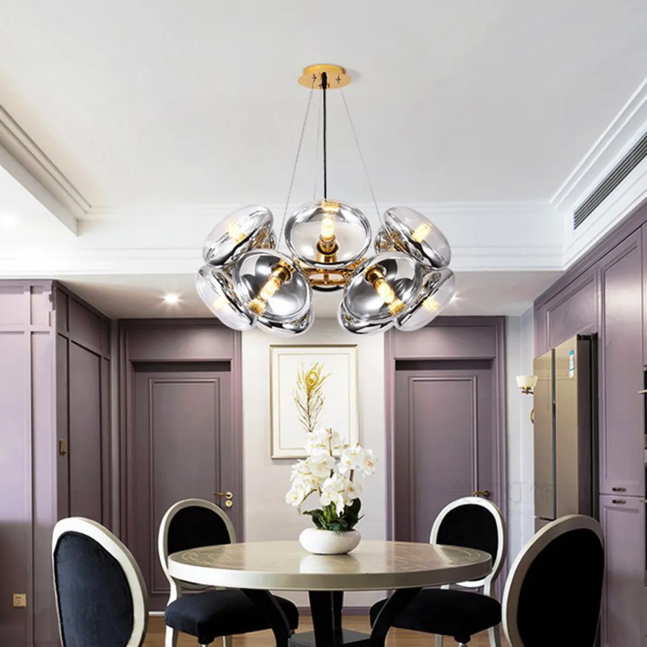 Подвесная люстра GRAZ 12 Хром от ImperiumLoft