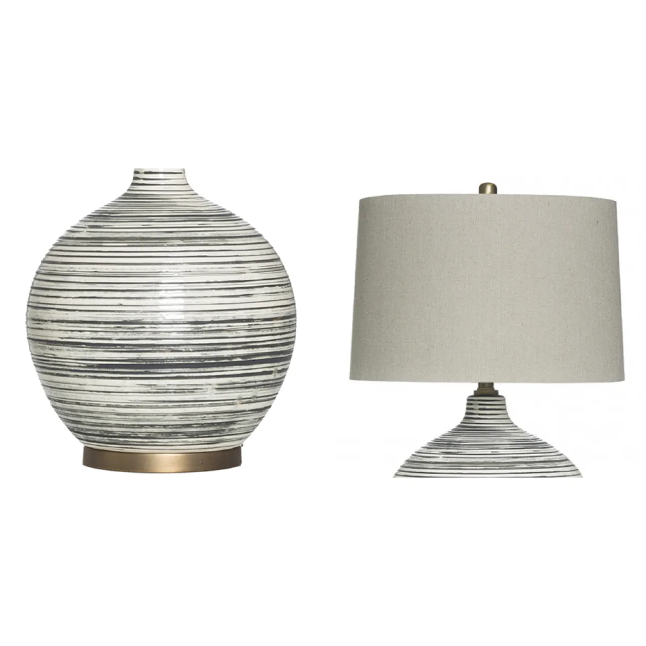 Настольная лампа Black and White Dotted