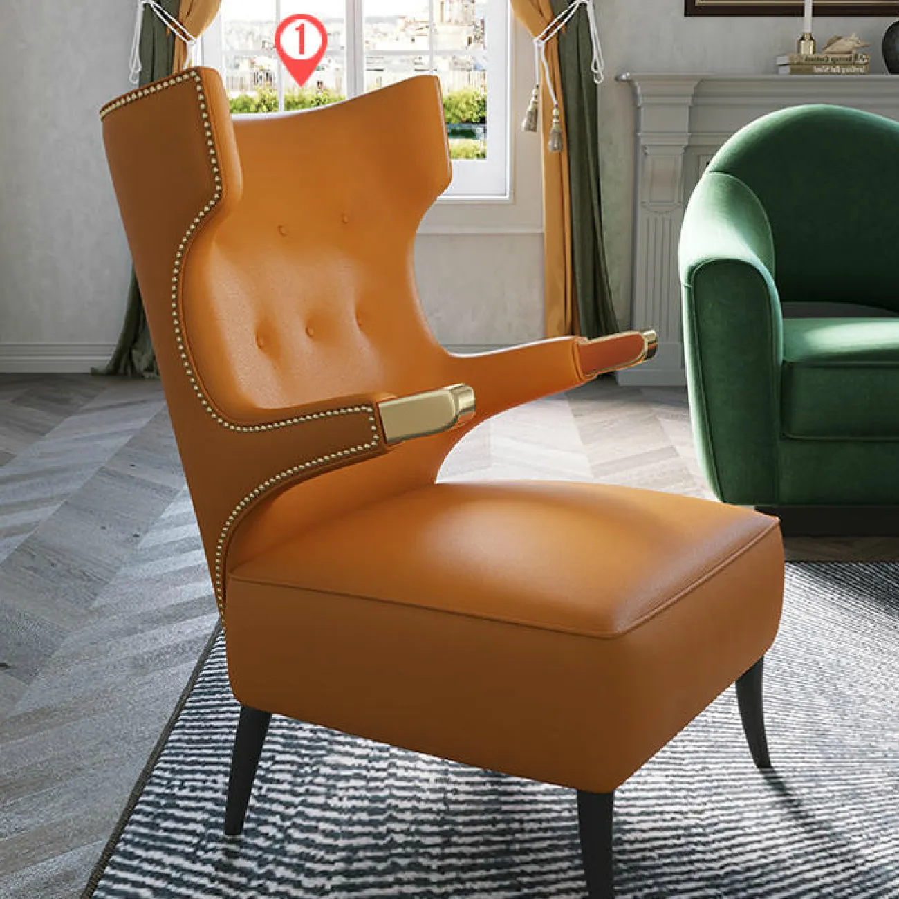 Дизайнерское кресло LaLume-KK00257