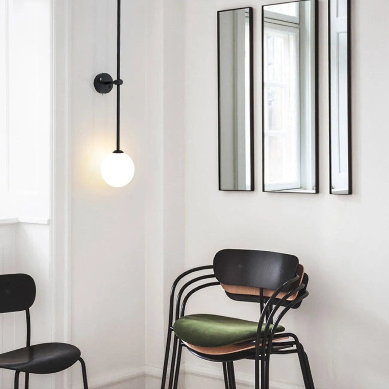 Настенный светильник LINES Ball 150 Black от ImperiumLoft Настенный светильник LINES Ball 150 Black от ImperiumLoft