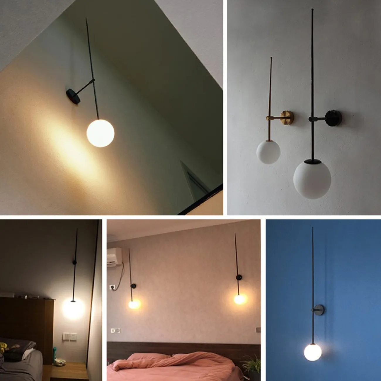 Настенный светильник LINES Ball 150 Black от ImperiumLoft Настенный светильник LINES Ball 150 Black от ImperiumLoft