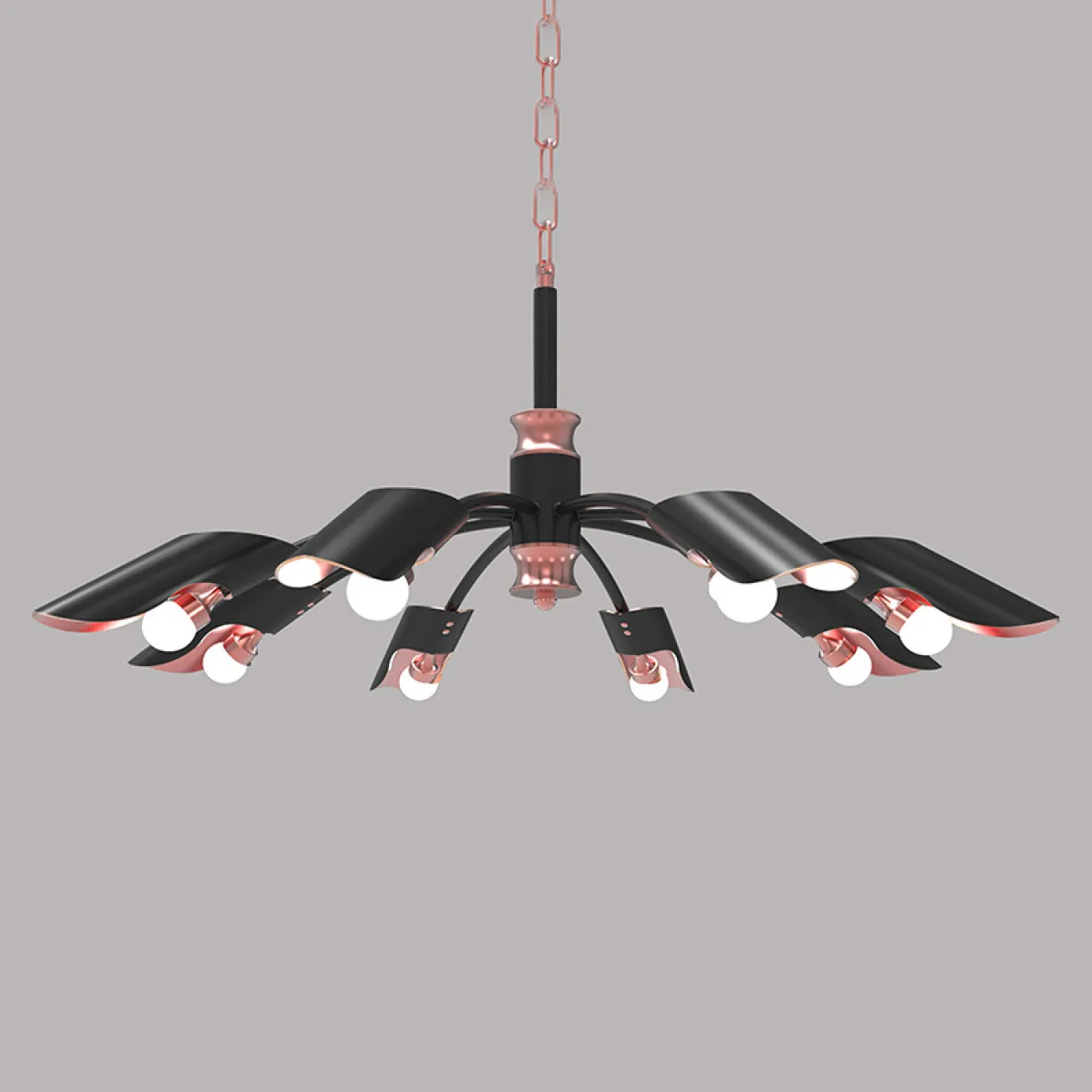 Дизайнерская светодиодная люстра в скандинавском стиле