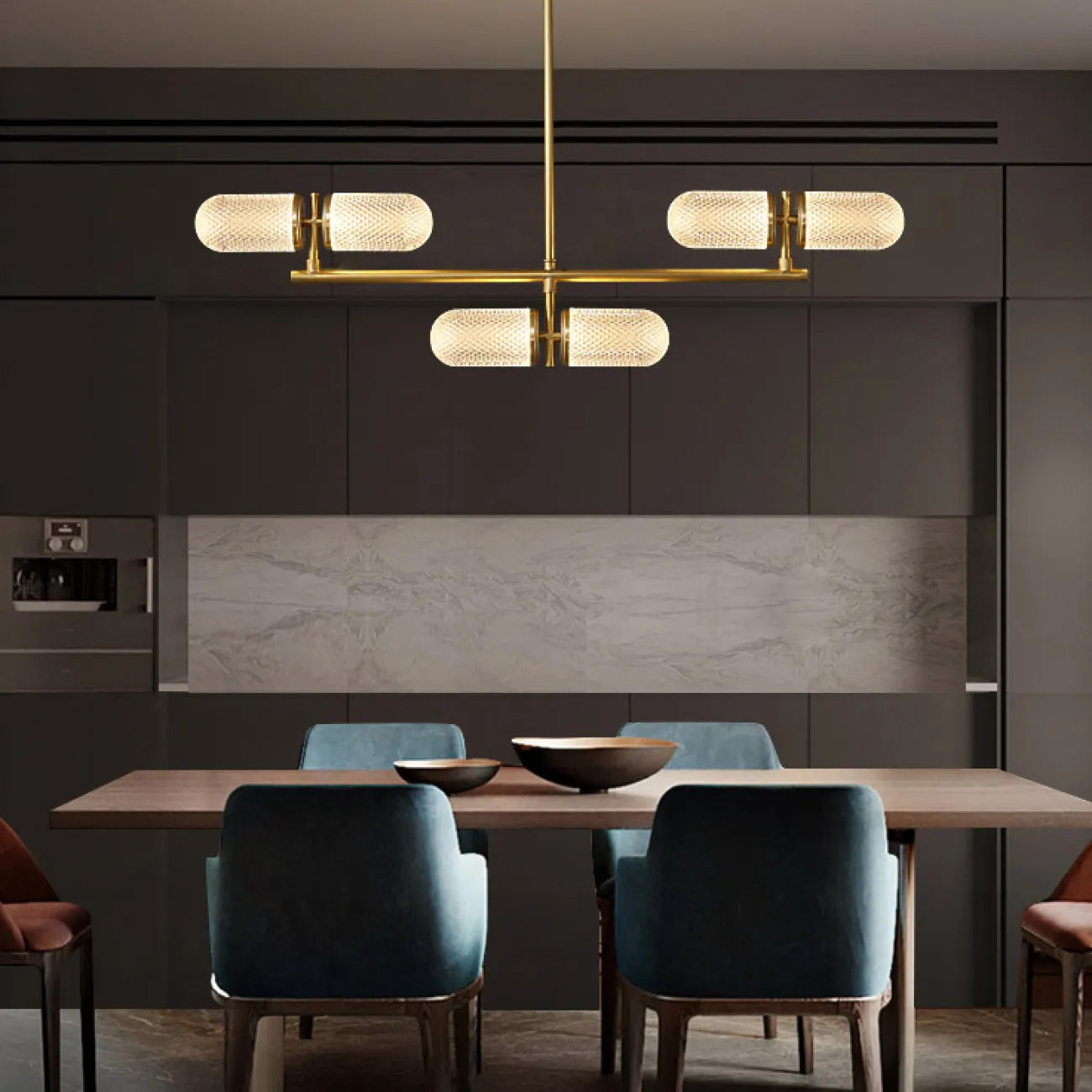 Потолочная люстра BERNICE L6 от ImperiumLoft