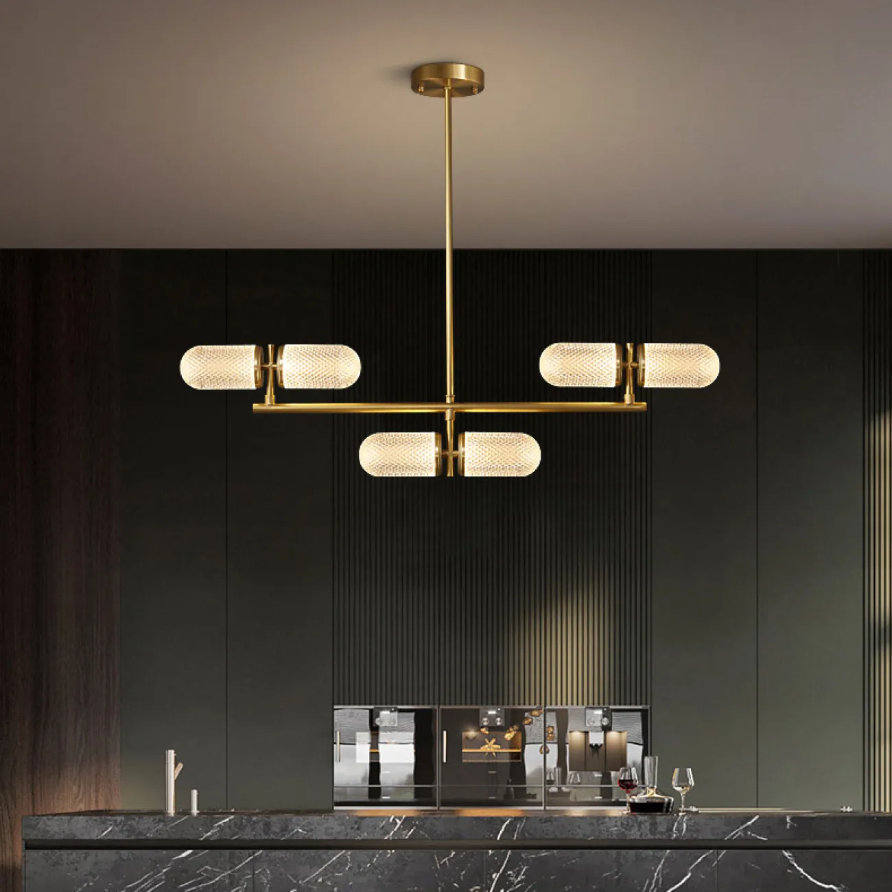 Потолочная люстра BERNICE L6 от ImperiumLoft