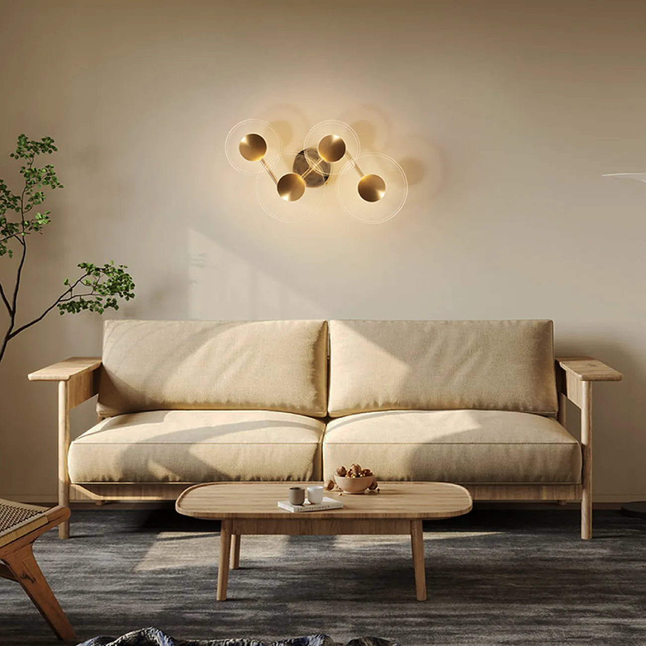 Серия настенных светодиодных светильников в виде комбинации дисковидных рассеивателей с точечным паттерном LAROY WALL L37 Серия настенных светодиодных светильников в виде комбинации дисковидных рассеивателей с точечным паттерном LAROY WALL L37