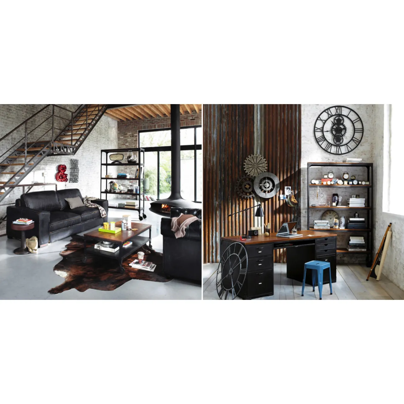 Стеллаж Industrial Bar Oak Stella от LaLume