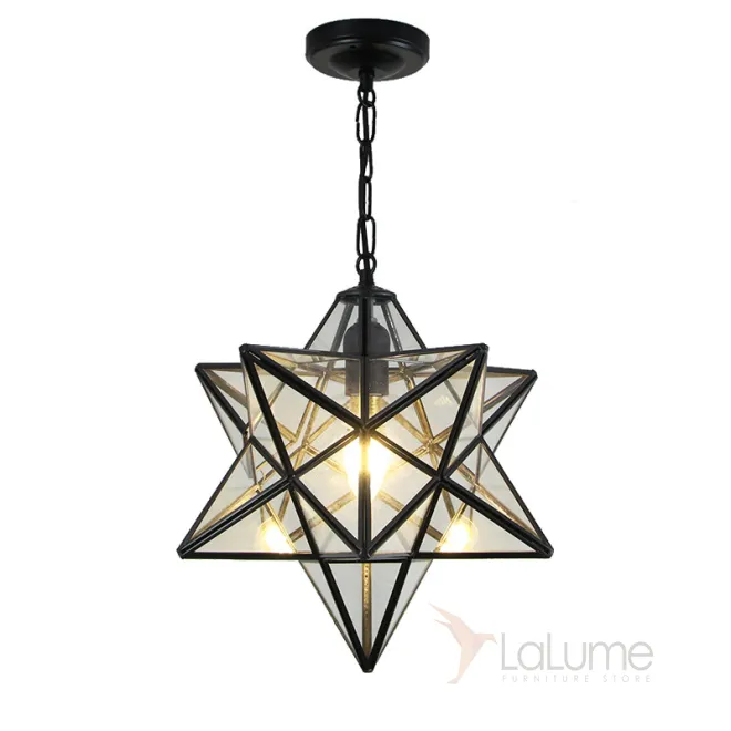 Люстра Black Star Clear Glass 30 см от ImperiumLoft