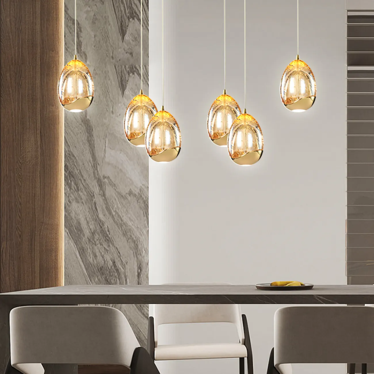 Подвесной светильник LENITA MORE L6 Gold от ImperiumLoft