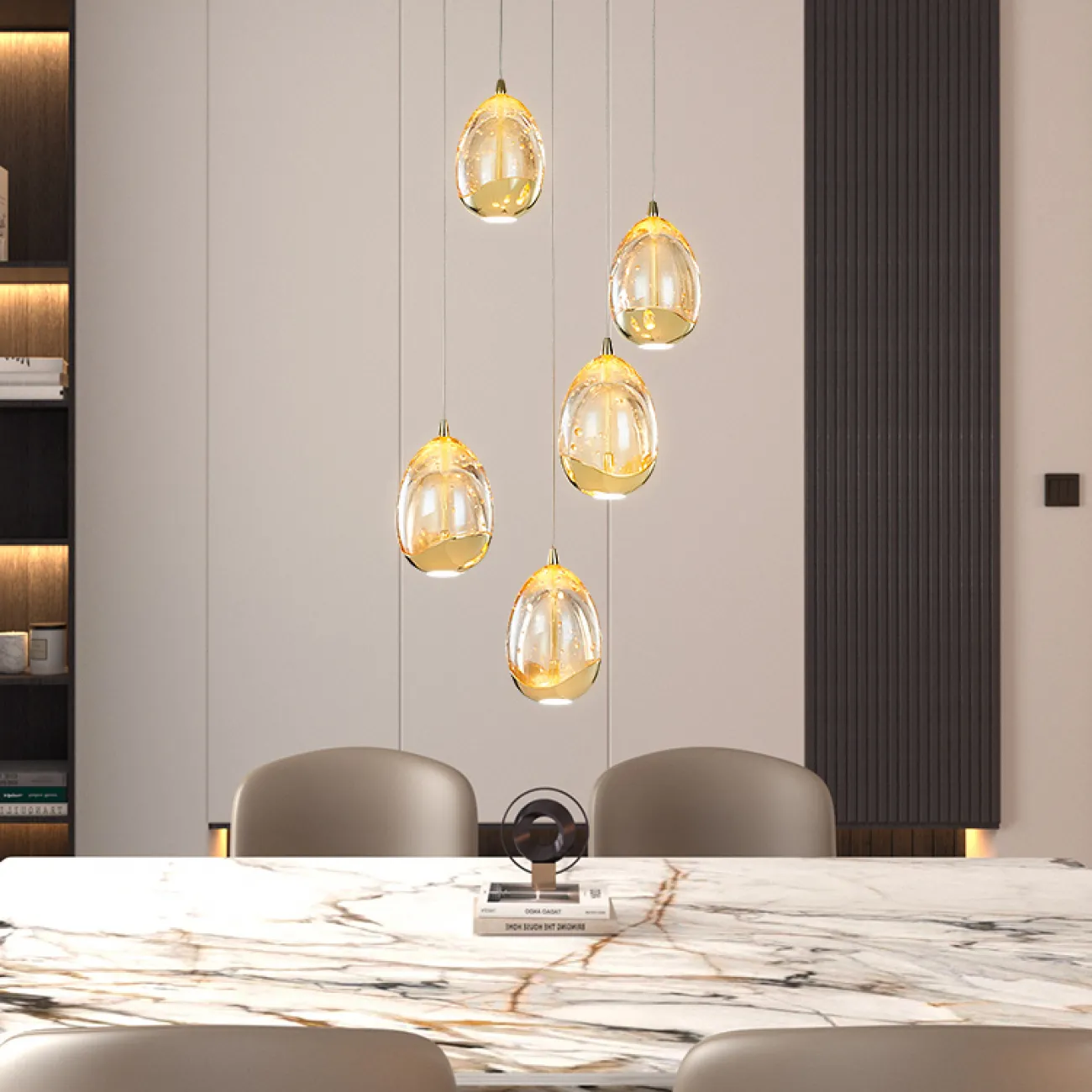 Подвесной светильник LENITA MORE L6 Gold от ImperiumLoft