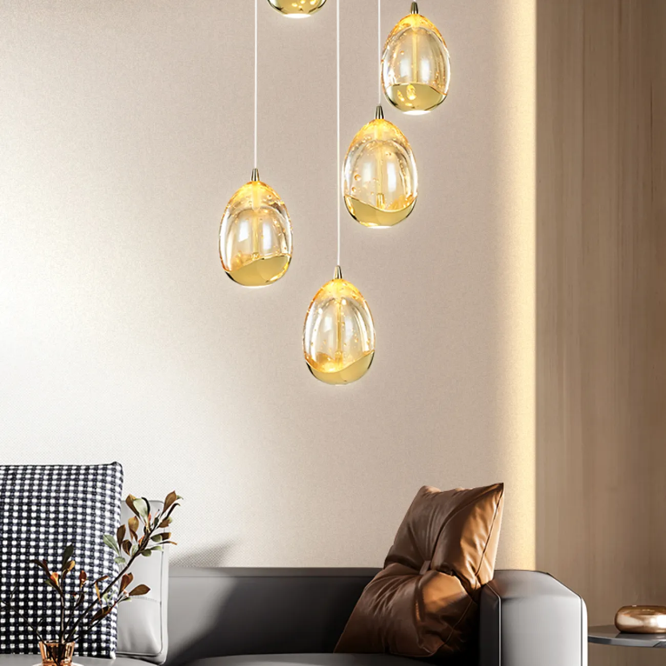 Подвесной светильник LENITA MORE L5 Chrome от ImperiumLoft