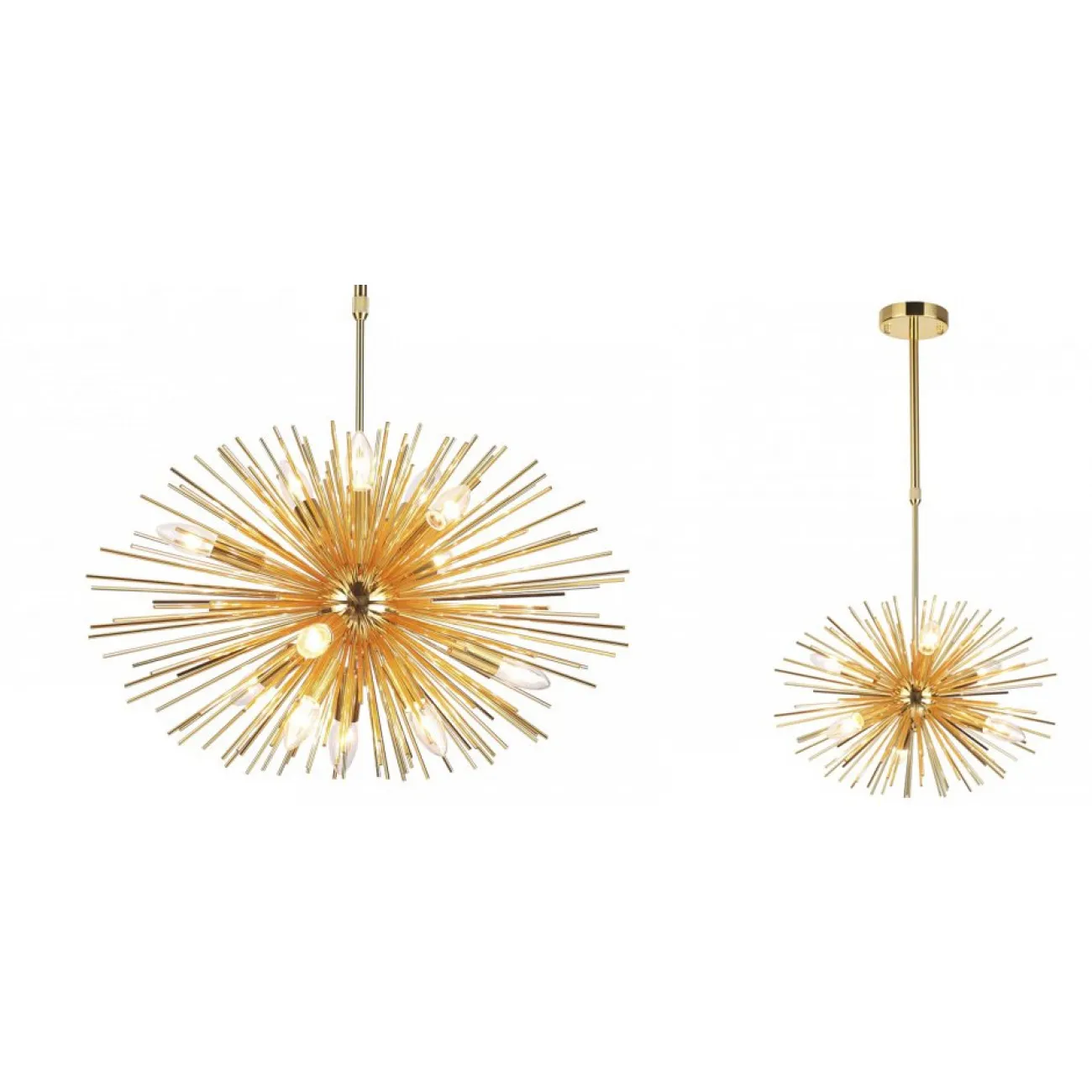 Люстра ASTRA Chandelier Sputnik Light Gold
