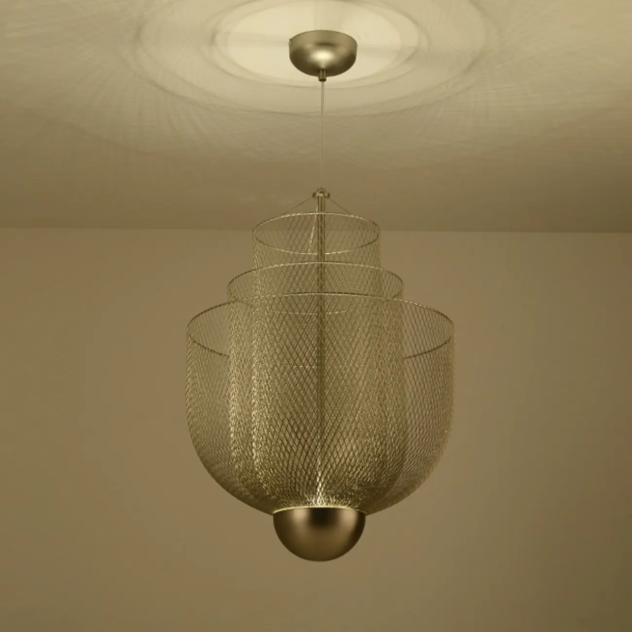 Подвесная люстра MESHMATICA D45 Gold от ImperiumLoft