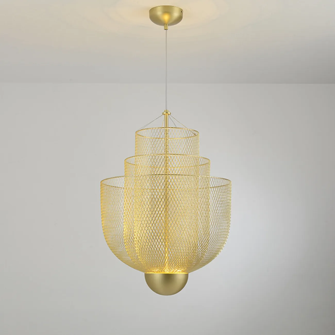 Подвесная люстра MESHMATICA D45 Gold от ImperiumLoft