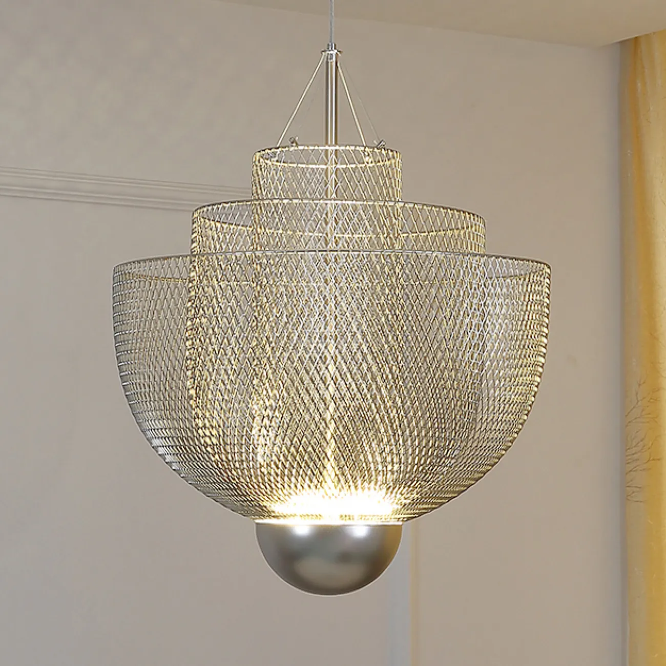 Подвесная люстра MESHMATICA D45 Gold от ImperiumLoft