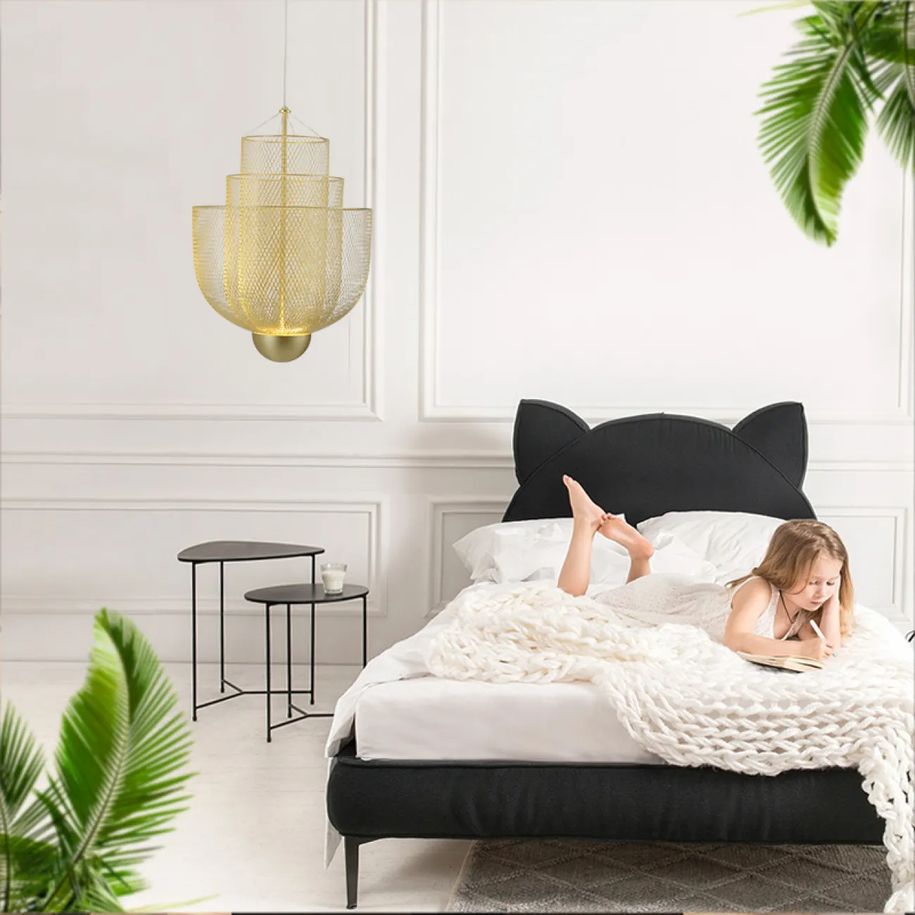 Подвесная люстра MESHMATICA D45 Gold от ImperiumLoft