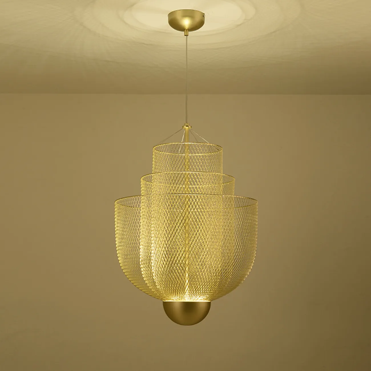 Подвесная люстра MESHMATICA D45 Gold от ImperiumLoft