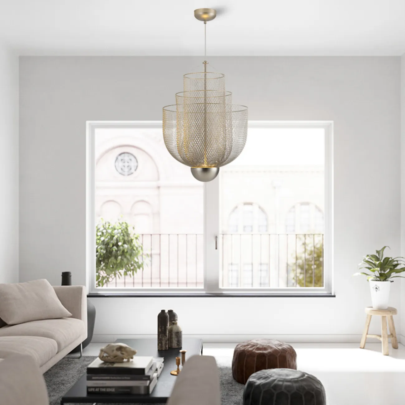 Подвесная люстра MESHMATICA D45 Gold от ImperiumLoft