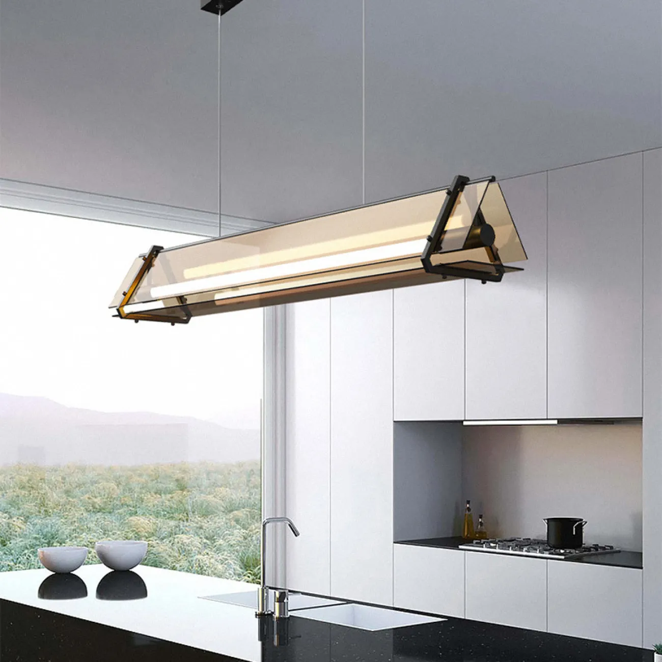 Подвесной светильник HAGA LONG L100 от ImperiumLoft