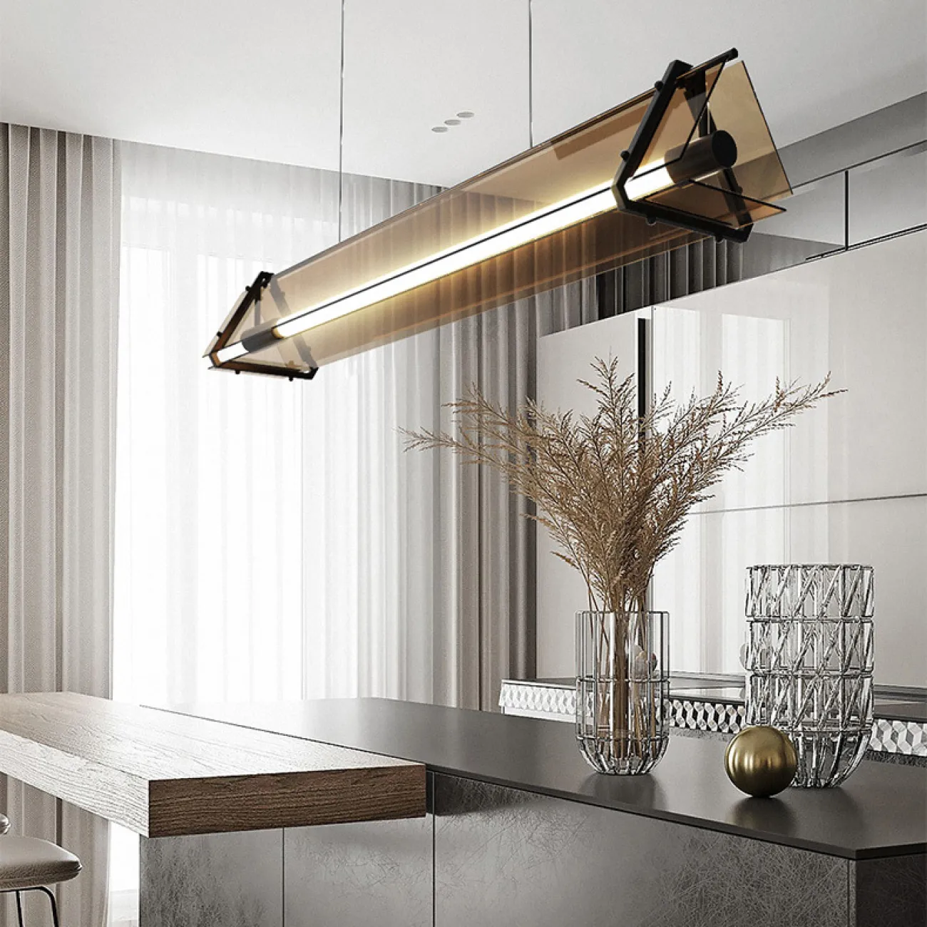 Подвесной светильник HAGA LONG L100 от ImperiumLoft