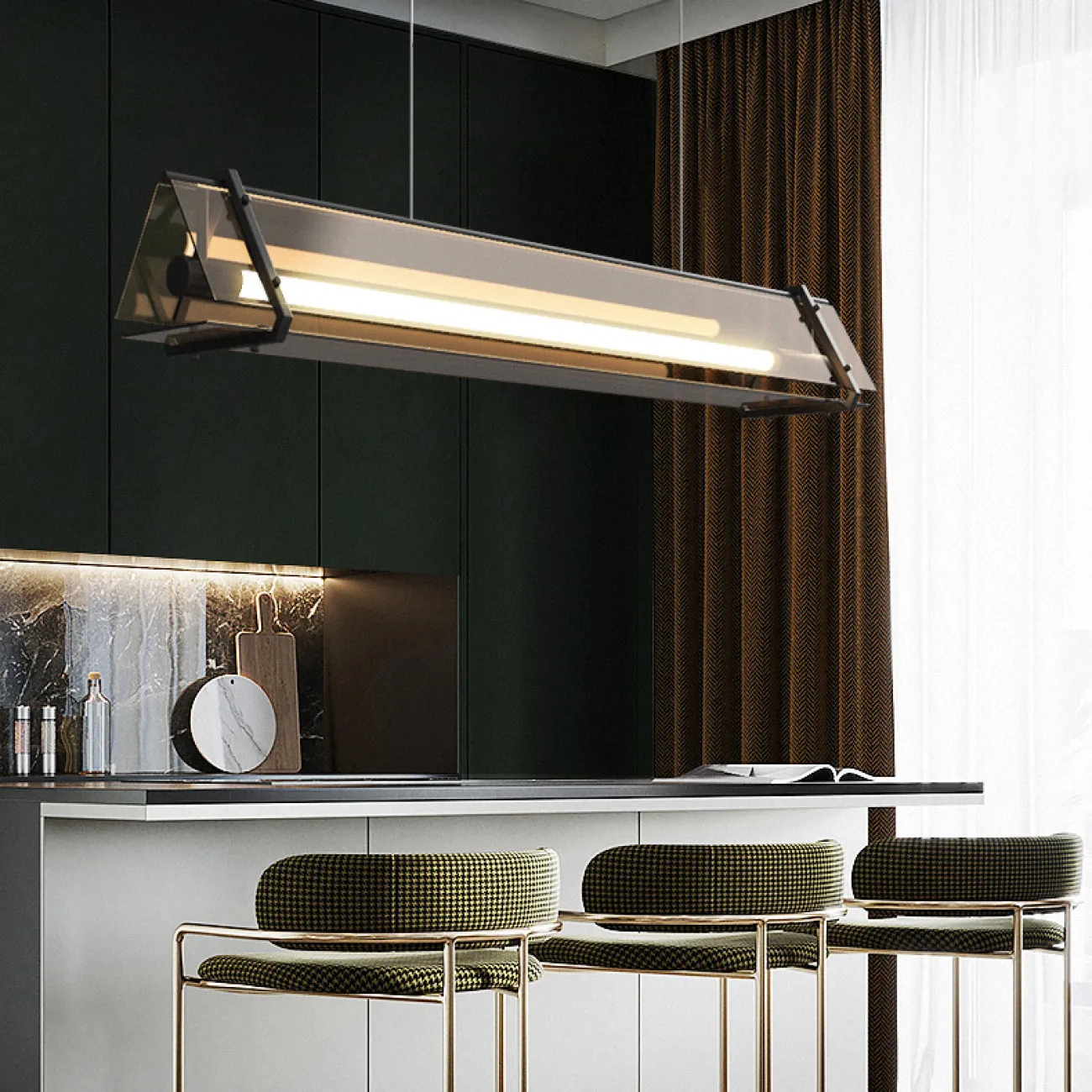 Подвесной светильник HAGA LONG L100 от ImperiumLoft