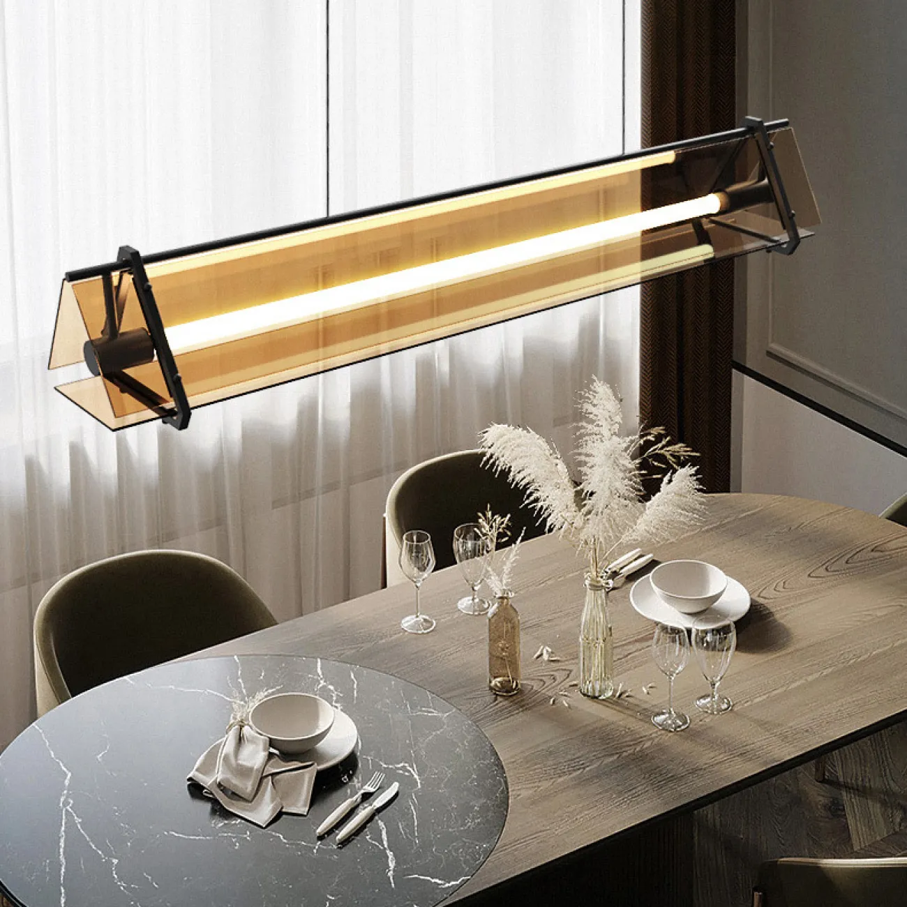 Подвесной светильник HAGA LONG L100 от ImperiumLoft