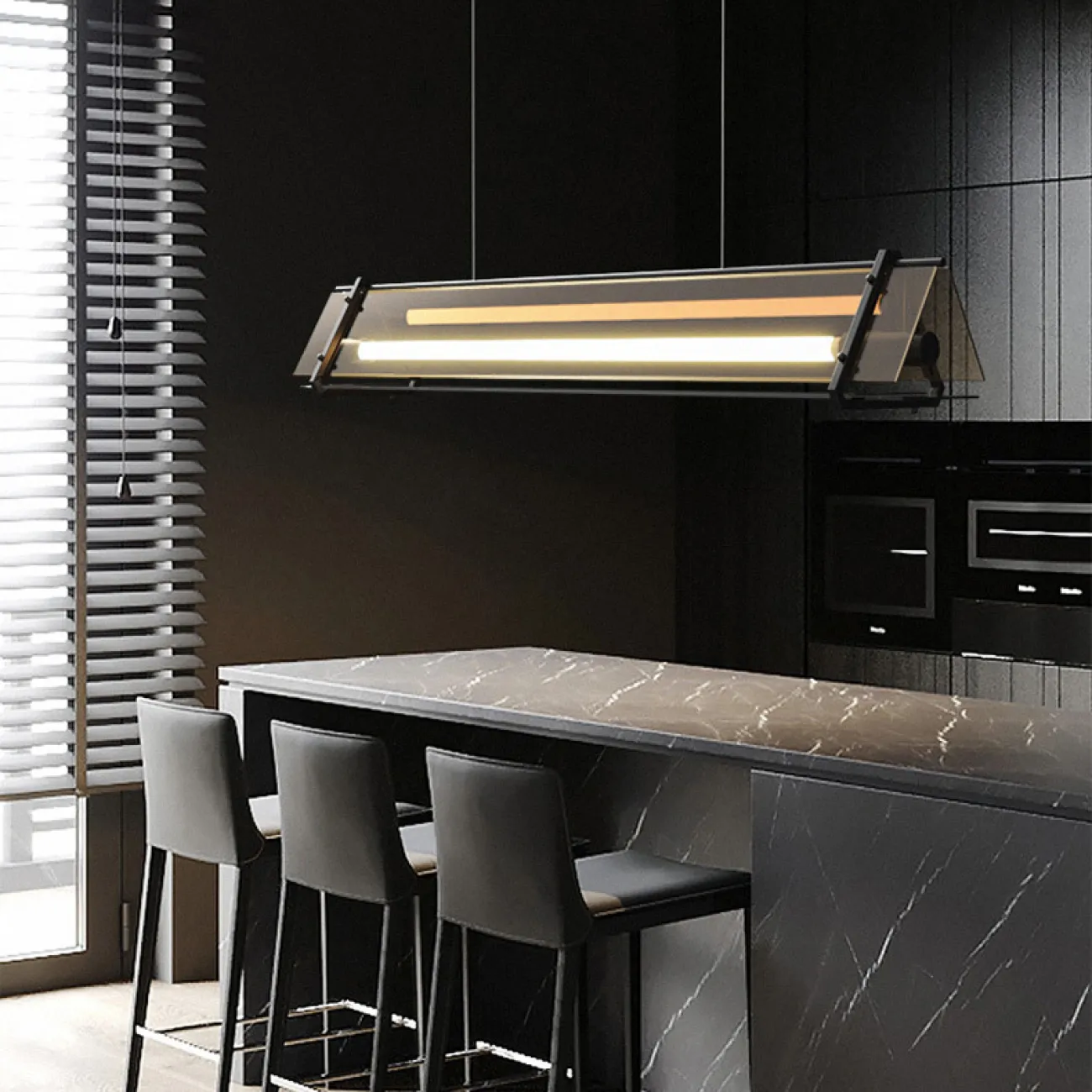 Подвесной светильник HAGA LONG L100 от ImperiumLoft