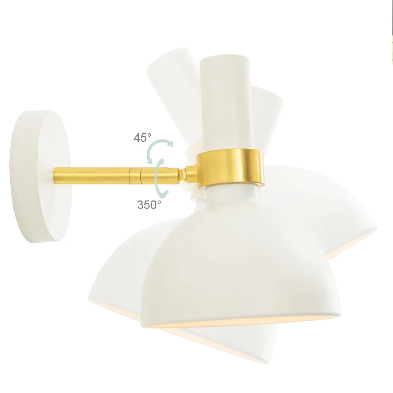 Настенный светильник LARRY Wall 1L Black/Brushed Brass от ImperiumLoft