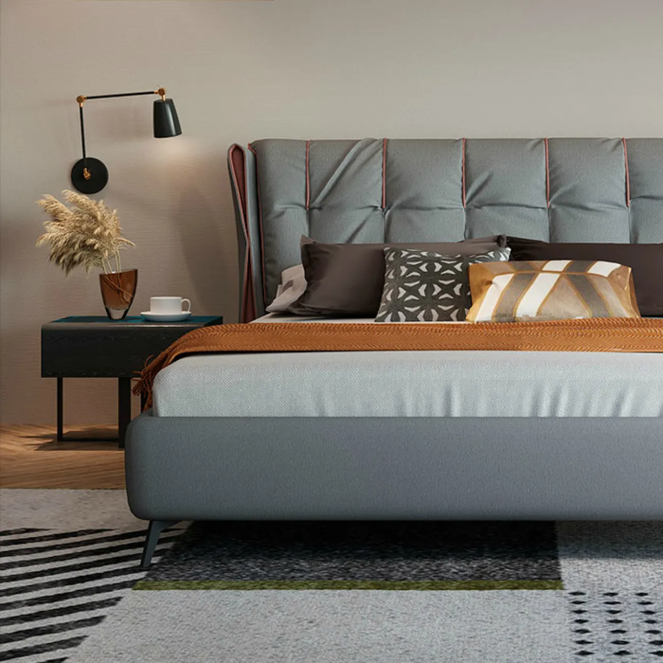 Дизайнерская прикроватная тумба - LaLume-TT00149