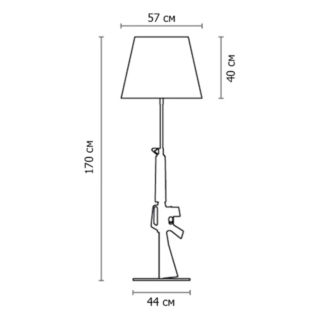 Торшер Flos Lounge GUNS LOUNGE designed by Philippe Starck от LaLume