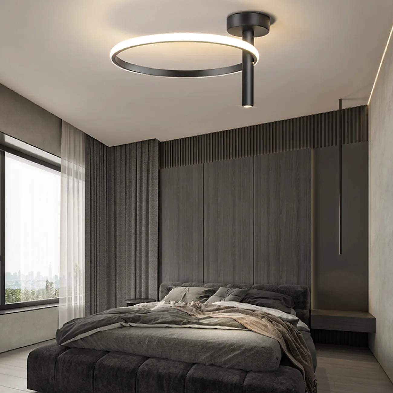 Потолочный светильник MOFFIT D45 Black от ImperiumLoft