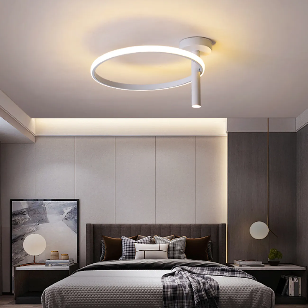 Потолочный светильник MOFFIT D45 White от ImperiumLoft