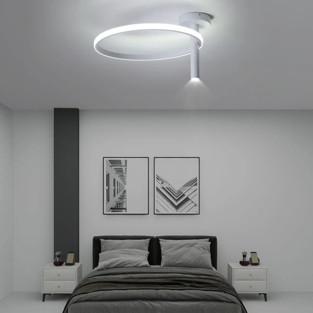 Потолочный светильник MOFFIT D45 White от ImperiumLoft