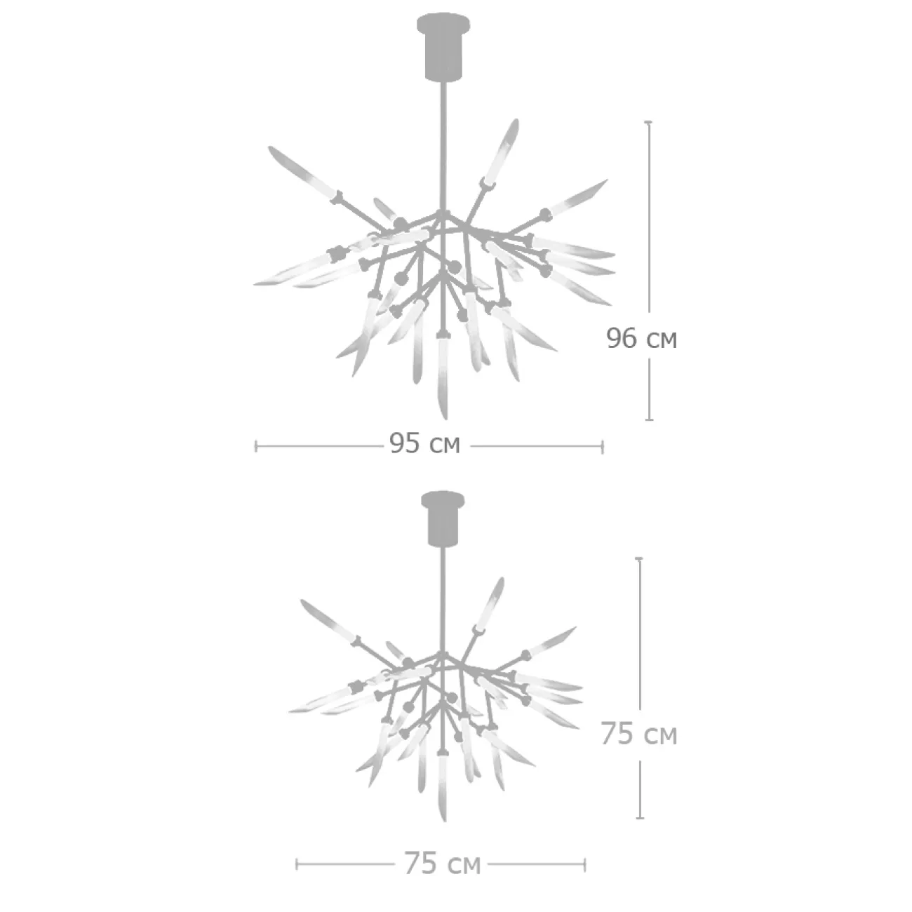 Подвесной светильник Spur Chandelier от LaLume